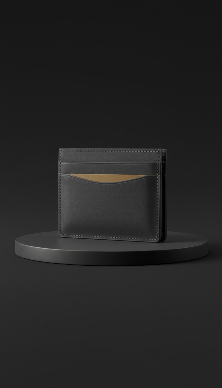 Matte Leather Card Holder