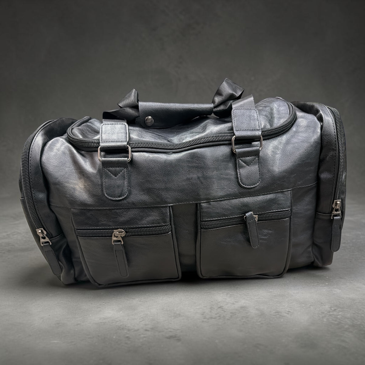 Premium Genuine Leather Duffle Travel Bag