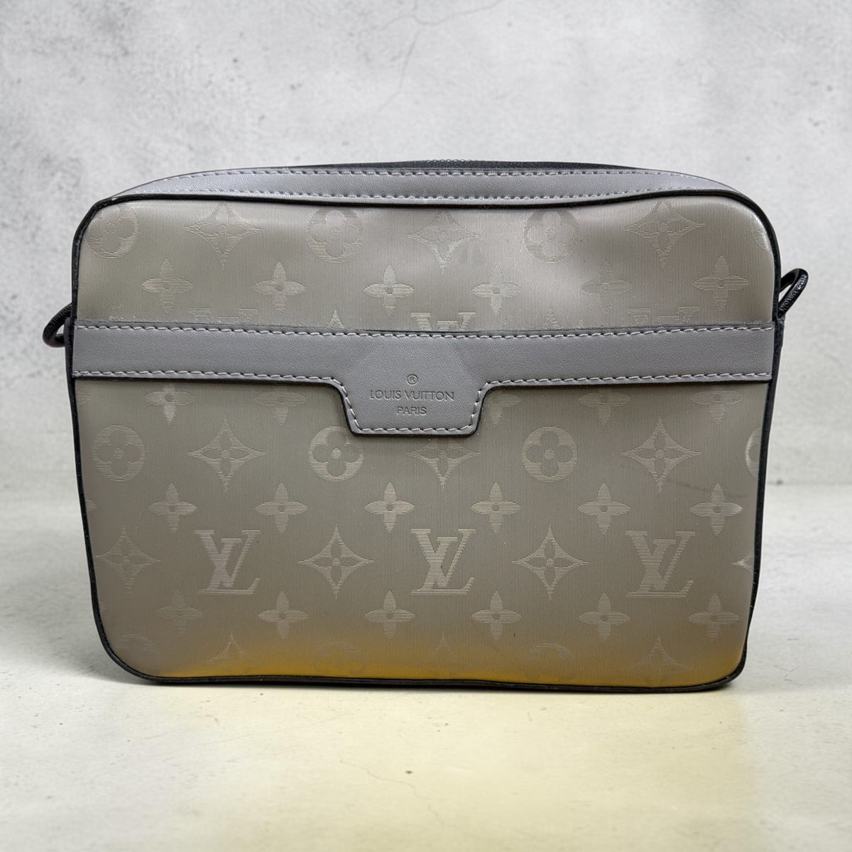 Premium Beige Monogram Crossbody Bag Set