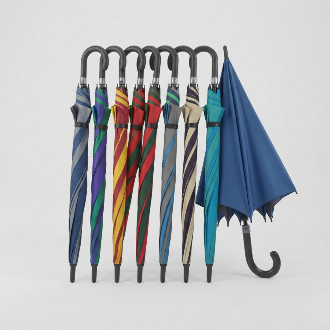 Classic J Handle Long Umbrella