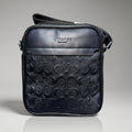 Coach Signature Embossed Leather Crossbody Bag