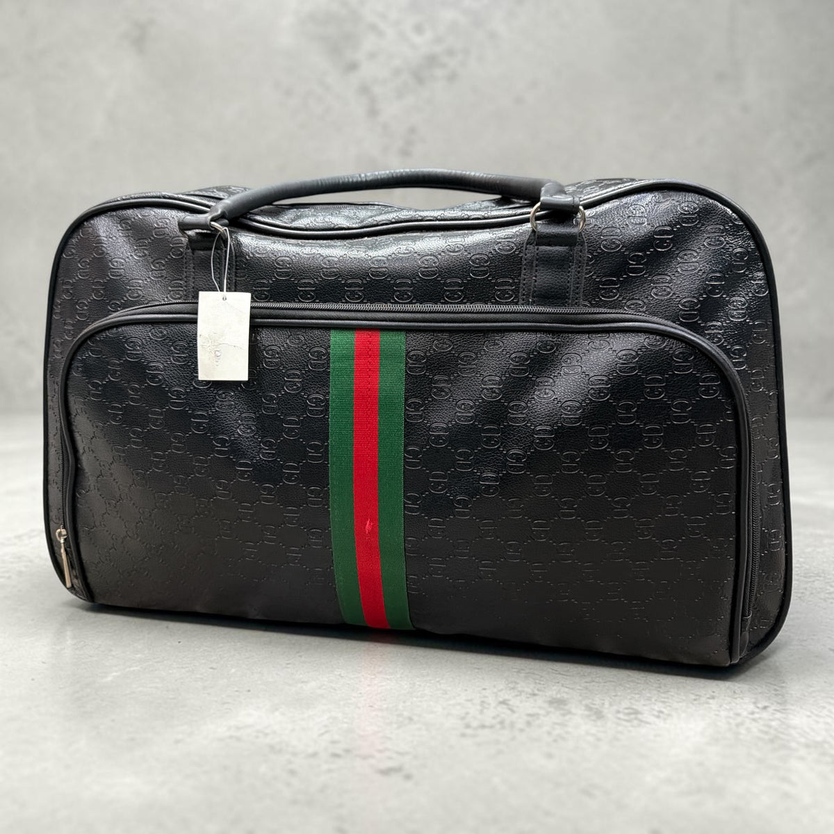 Premium Black Monogram Duffle Handbag